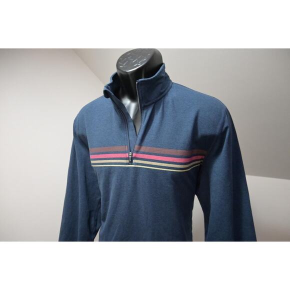Marine Layer Golf Jacket Performance 1/4 Zip Pull Over Blue Mens Sz Large - Picture 1 of 8